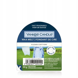 Yankee Candle Wosk Zapachowy Clean Cotton 22g