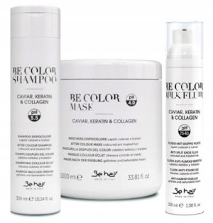Be Hair Szampon + Maska + Fluid Zestaw Z Kawiorem