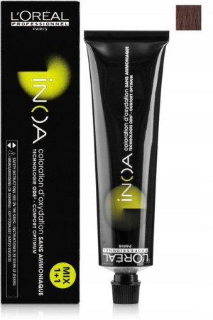 L'Oreal Inoa Farba Do Włosów Bez Amoniaku 4.45 60g