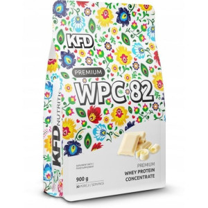   Białko KFD Premium WPC 82 900g   Biała Czekolada