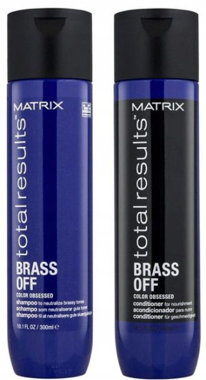 Matrix Brass Off Szampon 300 ml + Odżywka 300 ml