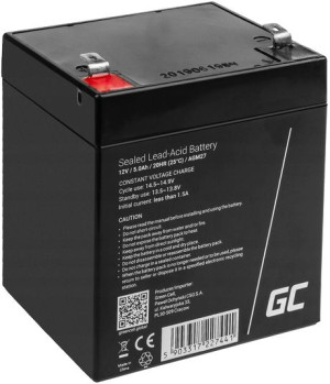 Bezobsługowy Akumulator Agm 5ah 12v Do Ups Alarmu
