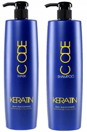 Stapiz Keratin Code Szampon 1000 ml + Maska 1000ml