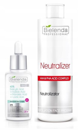 Bielenda Zestaw Kwas Salicylowy 40% Neutralizator