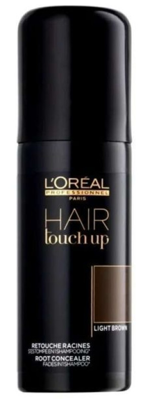 L'Oreal Hair Touch Up Jasny Brąz Spray Włosy Siwe
