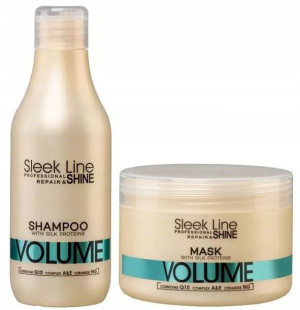 Stapiz Sleek Line Volume Szampon 300 Maska 250 ml