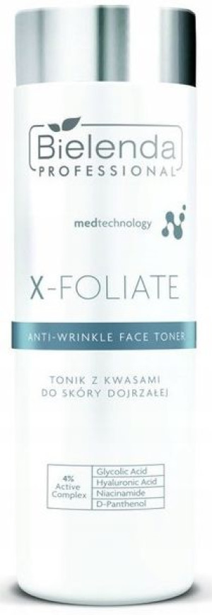 Bielenda X-FOLIATE Tonik Do Skóry Dojrzałej Kwasy