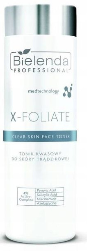 Bielenda X-FOLIATE Tonik Kwasowy Skóra Trądzikowa