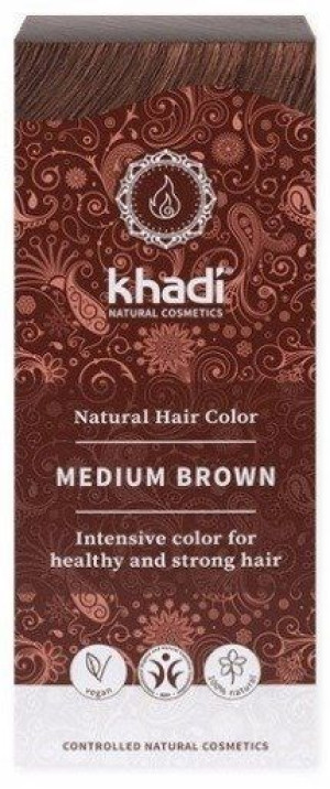 Khadi Henna Medium Brown Średni Brąz Ziołowa 100ml