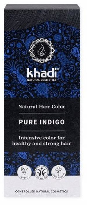 Khadi Henna Pure Indigo Czerń z Niebieskim 100 ml