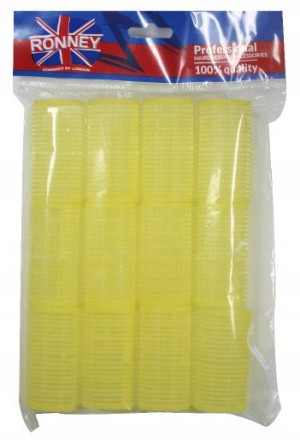 Ronney Sponge Wałki Gąbka z Rzepem Żółte 32/63 mm