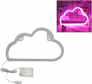 Neon Led Wiszący Lampka Ścienna Tęcza Usb 3xaa