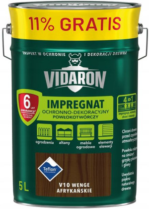 Vidaron Impregnat Ochronny Wenge Afrykański V10 5l