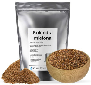 KOLENDRA MIELONA zmielone kolendry ziarno 200g