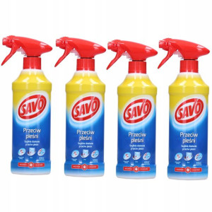 Zestaw 4x Savo Spray Przeciw Pleśni 500ml