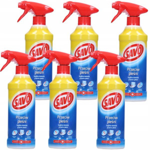 SAVO Środek Spray przeciw pleśni grzybom 6x 500 ml