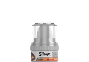 Pasta do butów z gąbką 50ml brązowa Silver