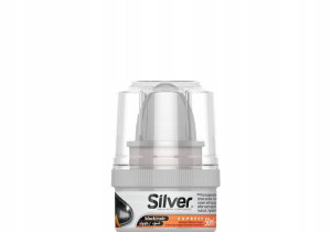 Pasta do butów z gąbką 50ml czarna Silver