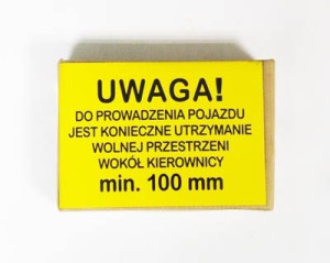 Znak emblemat wolne miejsce wokół