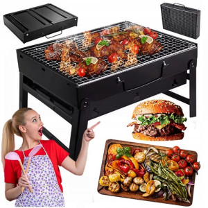 Grill Turystyczny Przenośny Składany Węglowy 36x27