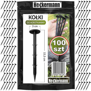 Szpilki Kołki Do Agrowłókniny Kotwa 100szt 15,5cm