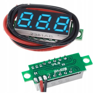 Woltomierz DC LED miernik 0.28" niebieski