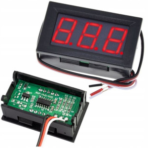 Woltomierz DC LED miernik 0.56" czerwony