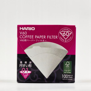 Filtry Papierowe Do Dripa Hario V60-01 100szt