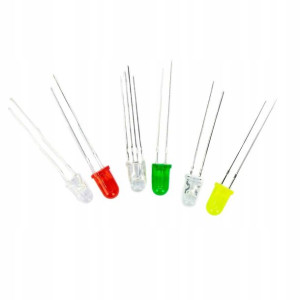 Zestaw diod LED 5mm THT 30szt.