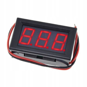 Woltomierz AC LED miernik 0.56" czerwony