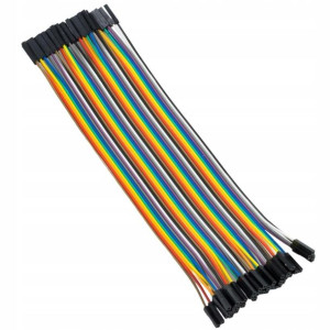 Przewody do płytki stykowej 20cm 40szt Ż-Ż/F-F