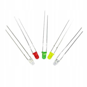 Zestaw diod LED 3mm THT 25 szt.
