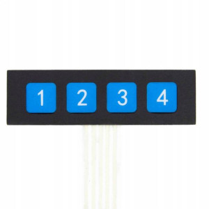 Klawiatura membranowa 1x4, 4 przyciski Arduino