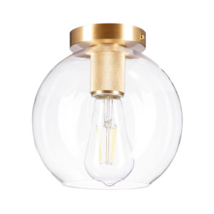 Lampa plafon szklana przezroczysta MADRID kula