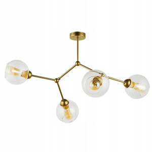 Lampa sufitowa Fairy 1942 złota LOFT klosz szklany