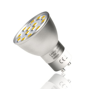 Żarówka LED GU11 4W GU10 Aluminium NEUTRALNA 350LM