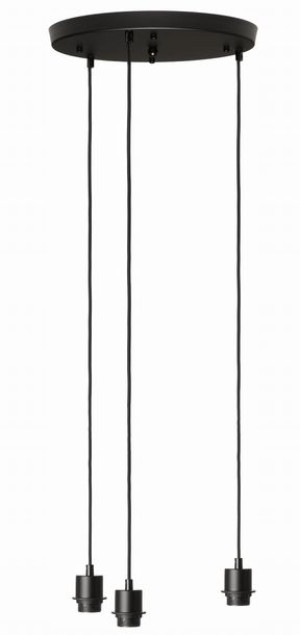 Lampa wisząca plafon potrójny wiszący gwint E27