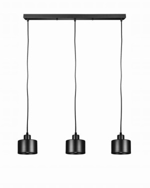 Lampa wisząca listwa potrójna wiszące kubełki czar