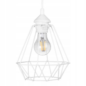 Lampa Wisząca Diament Biała
