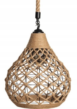 Lampa wisząca jutowa NIDO boho