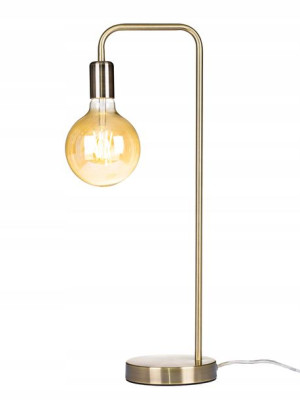 Lampka nocna stołowa skandynawska antik gold