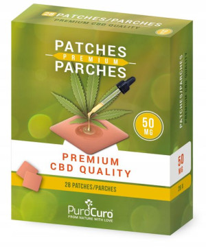 PuroCuro Plastry CBD 50mg Czyste Kannabidiol 28szt