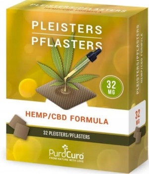 PuroCuro Plastry CBD 32mg Ekstraktu z Konopi 32szt