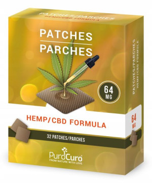 PuroCuro Plastry CBD 64mg Ekstraktu z Konopi 32szt