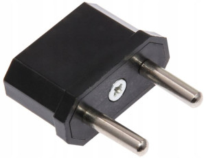 Adapter podróżny wtyk PL - gniazdo USA czarny