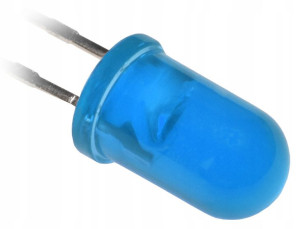 Dioda LED 12V 5mm okrągła L53 THT niebieska