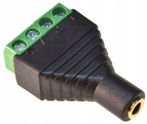 Adapter Gniazdo JACK 3,5mm 4pola z szybkozłączem