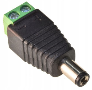 Wtyk zasilania DC 2.5/5.5 z szybkozłączem