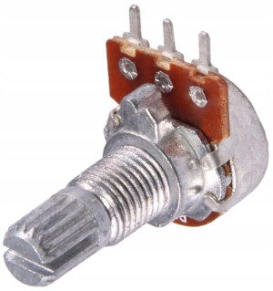 Potencjometr obrotowy liniowy 1K oś - 6mm x 15mm