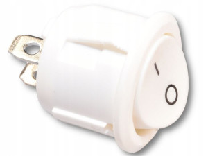 Przełącznik kołyskowy XW602 6A 250V ON-OFF biały